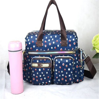 Ladies LargeCapacity Waterproof Tote Bag Flower