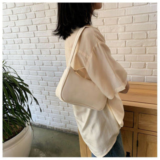 Fashion Design Women Small  Handbags Soft PU Leather Ladies Armpit Shoulder Bags Vintage Simple Girls Clutch Purse Tote