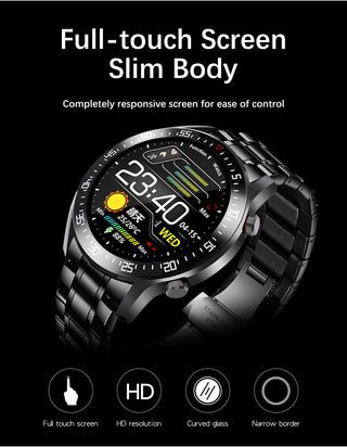 LIGE New Steel Band Digital Watch Men Sport Watches Electronic LED Male Wrist Watch For Men Clock Waterproof Bluetooth Hour+box