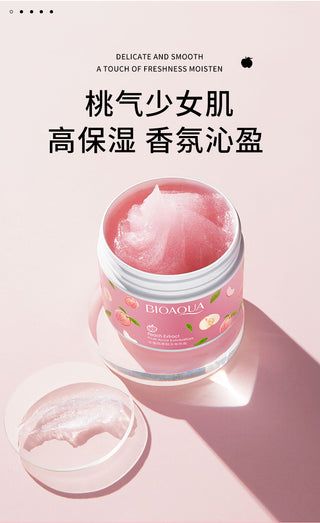 Bioaqua Peach fruit acid scrub clean pore water tender moist improve dry moisture to keratin