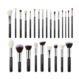 Jessup 25pcs Professional Makeup Brushes Set Natural