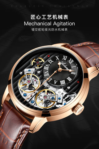 AILANG AAA Quality Watch Expensive Double Tourbillon Switzerland Watches Top Luxury Brand Men&#39;s Automatic Mechanical Watch Men