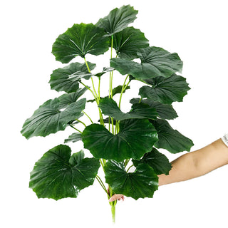 Plantes falses de 75 cm i 24 forquilles, branca d'arbre de monstera artificial gran, fulla de tortuga falsa de palmera tropical de plàstic per a la decoració de l'habitació del jardí de la llar