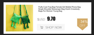 Personality Girl Small Bag Cartoon Cute Frog Bag Casual Messenger Bag Chest Bag Unisex Shoulder Crossbody Bag Nylon Women Bag