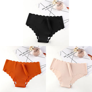 VDOGRIR 3Pcs/Lot Sexy Women&#39;s Mid Rise Panties Set Underwear Seamless Solid Color Briefs Comfortable Underpants Lady Lingerie