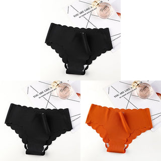 VDOGRIR 3Pcs/Lot Sexy Women&#39;s Mid Rise Panties Set Underwear Seamless Solid Color Briefs Comfortable Underpants Lady Lingerie