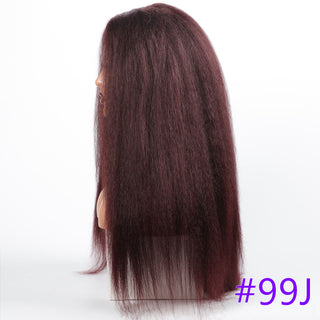 Long Kinky Straight Synthetic Wigs for Black Women Black Brown Blonde Ginger Red White Hair Afro Wigs Synthetic STW Hair Wigs