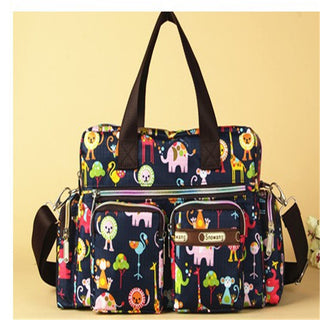 Ladies LargeCapacity Waterproof Tote Bag Flower