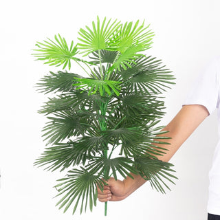 Palmera tropical de 90 cm, plantes artificials grans, fulles de palmera de seda monstera, gran cocoter sense test per a la decoració del jardí de la llar