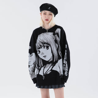 Knitted Harajuku Winter Clothes Women 2022 Oversized Sweaters y2k Gothic Long