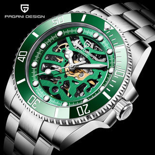 PAGANI DESIGN Stainless Steel Waterproof Mechanical Watch Top Brand Sapphire Glass Automatic Watch Luxury Business Men Watch