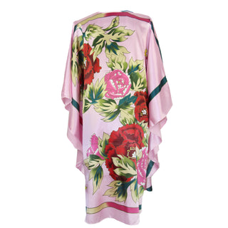 Sexy Female Silk Rayon Robe Bath Gown Nightgown Summer Casual Home Dress Printed Loose Sleepwear Plus Size Nightwear Bathrobe