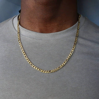 Fashion New Figaro Chain Necklace For Men Punk Silver Color Stainless Steel Long Necklace Men Hip Hop Jewelry Gift ALODIA STORE
