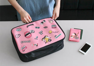 New Travel Cartoon Cosmetic Bag Portable Women Makeup Cases Large Capacity