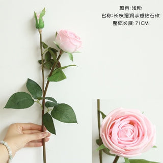 Fresh rose Artificial Flowers Real Touch rose Flowers Home decorations for Wedding Party or Birthday Valentine&#39;s Day gift