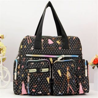 Ladies LargeCapacity Waterproof Tote Bag Flower