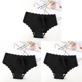 VDOGRIR 3Pcs/Lot Sexy Women&#39;s Mid Rise Panties Set Underwear Seamless Solid Color Briefs Comfortable Underpants Lady Lingerie