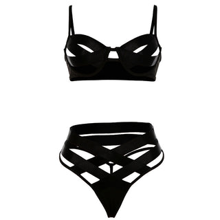 Echonight Transparent Lingerie Bandage Hollow Out Women's Underwear Set Sexy Female Bra and Party Set Erotic Lingerie Wholesale