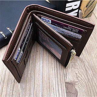 Engraved Wallets Men Short Purse