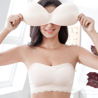 strapless sexy lingerie tube top bh bras for women plus size thinpadded bralette brassiere girl seamless wireless SML