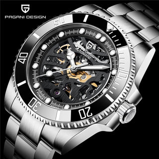 PAGANI DESIGN Stainless Steel Waterproof Mechanical Watch Top Brand Sapphire Glass Automatic Watch Luxury Business Men Watch