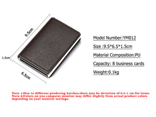 Custom Made Aluminum Metal Leather Antitheft