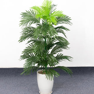 Palmera tropical de 90 cm, plantes artificials grans, fulles de palmera de seda monstera, gran cocoter sense test per a la decoració del jardí de la llar