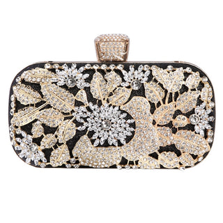 Diamond Evening Metal Clutch bag