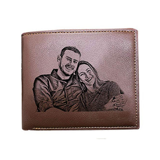 Engraved Wallets Men Short Purse