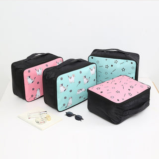 New Travel Cartoon Cosmetic Bag Portable Women Makeup Cases Large Capacity