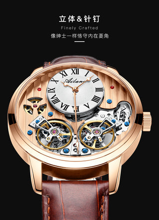 AILANG AAA Quality Watch Expensive Double Tourbillon Switzerland Watches Top Luxury Brand Men&#39;s Automatic Mechanical Watch Men