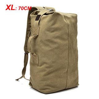 Large Man Travel Bag Mountaineering Backpack Male Luggage Canvas Bucket Shoulder Army Bags For Boys Men Backpacks mochilas XA88C