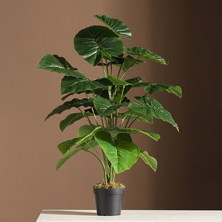 Plantes falses de 75 cm i 24 forquilles, branca d'arbre de monstera artificial gran, fulla de tortuga falsa de palmera tropical de plàstic per a la decoració de l'habitació del jardí de la llar