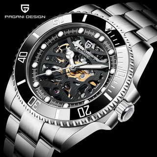 PAGANI DESIGN Stainless Steel Waterproof Mechanical Watch Top Brand Sapphire Glass Automatic Watch Luxury Business Men Watch