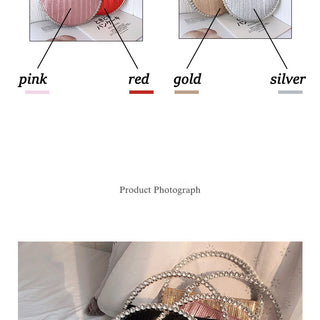 Luxury Colored Diamond Half Moon Women Purses and Handbags Evening Bag Serpentine Designer Party Clutch Bag Chic Wedding Bag