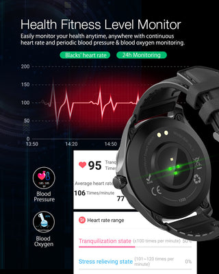 BlitzWolf BW-HL3  Smartwatch Smart Watch Men Women's Watches Heart Rate Blood Pressure Bluetooth-compatible Fitness Wristband ALODIA STORE