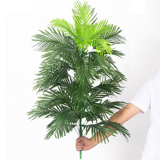 Palmera tropical de 90 cm, plantes artificials grans, fulles de palmera de seda monstera, gran cocoter sense test per a la decoració del jardí de la llar