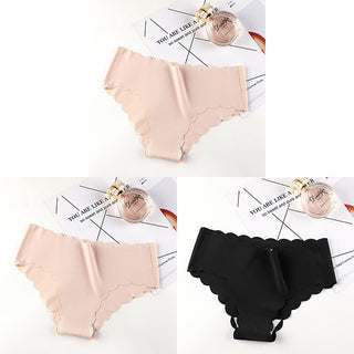 VDOGRIR 3Pcs/Lot Sexy Women&#39;s Mid Rise Panties Set Underwear Seamless Solid Color Briefs Comfortable Underpants Lady Lingerie