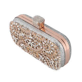 Diamond Evening Metal Clutch bag