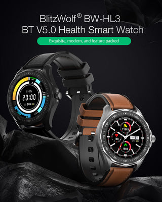 BlitzWolf BW-HL3  Smartwatch Smart Watch Men Women's Watches Heart Rate Blood Pressure Bluetooth-compatible Fitness Wristband ALODIA STORE