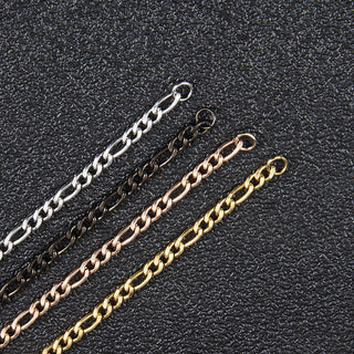 Fashion New Figaro Chain Necklace For Men Punk Silver Color Stainless Steel Long Necklace Men Hip Hop Jewelry Gift ALODIA STORE