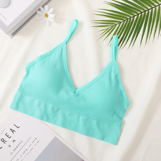 Tops curts atractius per a dones Top de tub de roba de carrer per a dones Camises sense mànigues Llenceria esportiva sense costures Tee Bra Crop Top Bandeau Top Tank