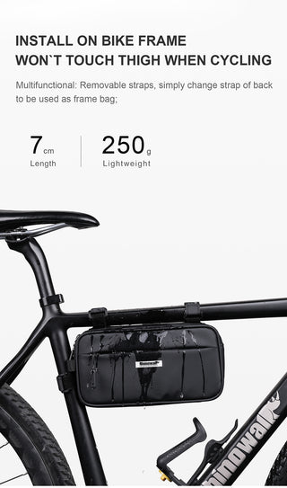 Rhinowalk Handlebar Bag Bicycle Bag Frame Pannier Bag Waterproof Multifunction Portable Shoulder Bag Cycling Bag Bike Accessorie