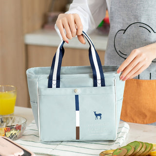 Women's Thermal Lunch Bag Drink Food Fresh Keeping Organizer Insulated Lunch Box Waterproof Picnic Portable Tote Accessories