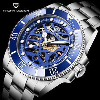 PAGANI DESIGN Stainless Steel Waterproof Mechanical Watch Top Brand Sapphire Glass Automatic Watch Luxury Business Men Watch