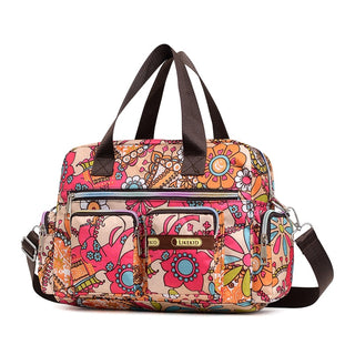 Ladies LargeCapacity Waterproof Tote Bag Flower