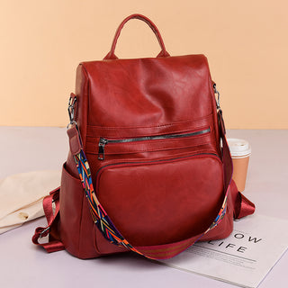 Fashion Anti-theft Women Backpacks Famous Brand High leather