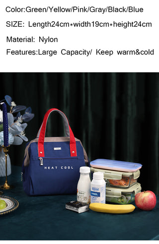 Fresh Cooler Bags Large Lunch Bag Women Waterproof Concise Convenient Thermal Breakfast Box Portable Picnic Travel Food Storage