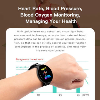 Twitch  Smart Watch Men Women Bluetooth Fitness Tracker Bracelet Sport Heart Rate Blood Pressure Kids Smartwatch for IOS Android