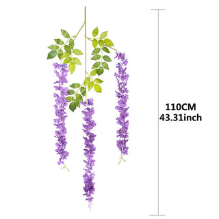 76cm Artificial Green Plants Hanging Ivy Leaves Radish Seaweed Grape Fake Flowers Vine Home Garden Wall Party Decoration